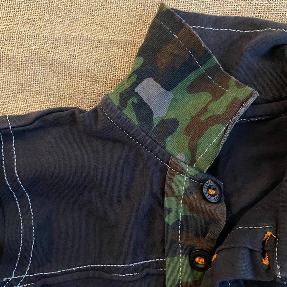 Claesen's INTL Baby India Embroidered Pirate Collar Shirt Cotton Lycra - Picture 6 of 8